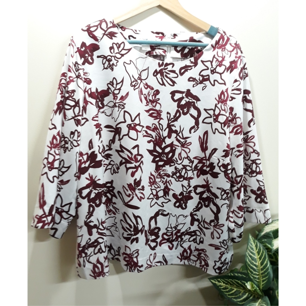 Floral Abstract Top